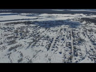 посёлок Липаково, переправа, школа, панорама посёлка (720p)