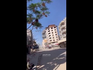 Footage shows the moment Israeli warplanes targeted another residential building in the Al Nuseirat refugee camp in central Gaza