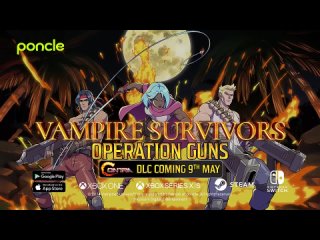 Vampire Survivors Operation Guns DLC feat. Contra - Coming 9th May