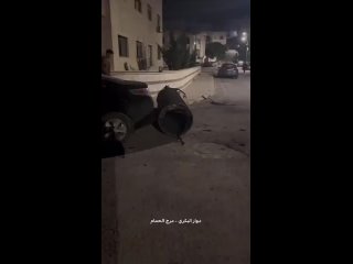 Обломки перехваченных иранских баллистических ракет в Аммане, столице Иордании.