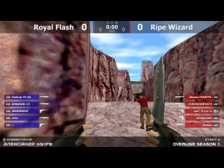 Финал турнира по CS 1.6 от проекта Overline Royal Flush -vs- Ripe Wizard 2map @kn1feTV