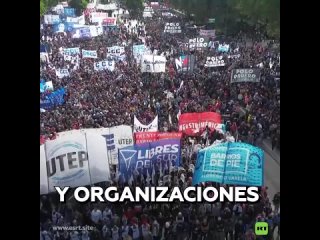 Represión y detenidos en protesta por alimentos en Buenos Aires