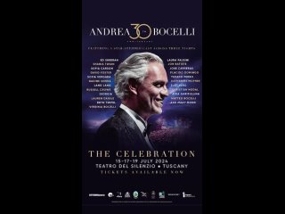 It is my deepest, most extraordinary honor to announce that I will be performing with the Maestro Andrea Bocelliat Andrea Boce