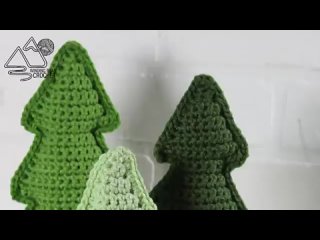 CROCHET_ Decorative Tree Set●ТГ