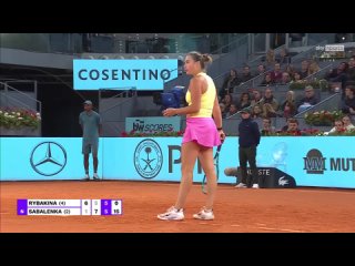 Elena Rybakina - Aryna Sabalenka (2024 Mutua Madrid Open Semifinals) Sky Sports