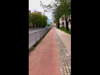 Велодорожка на улице Автомобильной в Калининграде - со своими нюансами