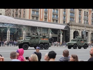 Репетиция Парада Победы (9 Мая). Москва, Тверская, 26 апреля 2024 Прощание славянки - Катя Шелехова (12 лет)