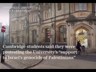 Oxford & Cambridge students join worldwide pro-Palestine protests