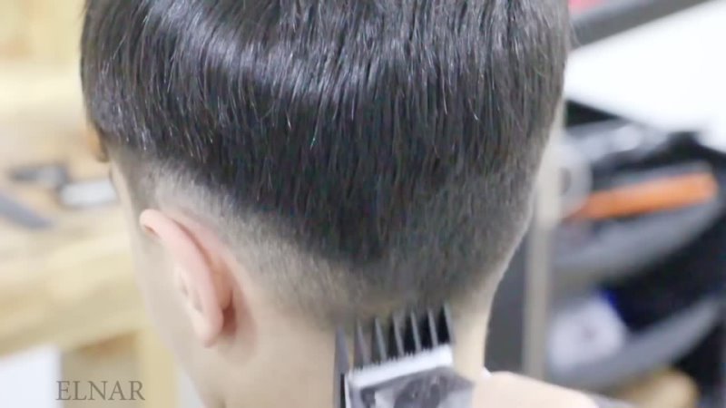 Stylist Elnar boy haircut and hairstyle hair tutorial ,