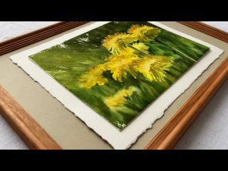 Картины цветов акварелью