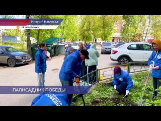 Всероссийская акция Палисадник победы проходит в Нижнем Новгороде