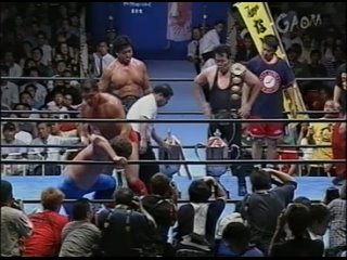Genichiro Tenryu & Yoji Anjo vs Johnny Smith & Taiyo Kea (AJPW 7/14/2001)