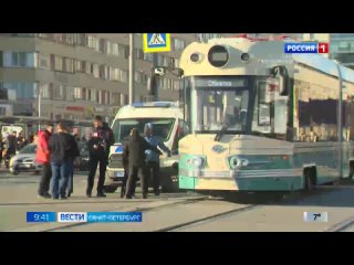 Появились кадры из кабины водителя трамвая, который въехал в толпу на Васильевском острове