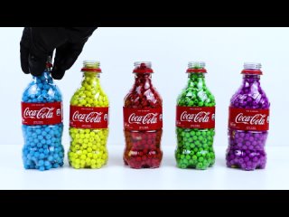 Oddly Satisfying Video l How to Make giant Rainbow Stress Ball with Cocacola Bottle Beads Balls ASMR