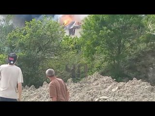 Пожар в отеле на Кубани