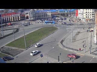 Момент ДТП на кольце попал на видео в Новокузнецке