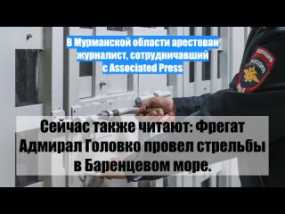 В Мурманской области арестован журналист, сотрудничавший с Associated Press