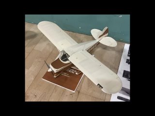 Electric powered Piper Tripacer by Richard Crossley at the 2023 BMFA Indoor Nats