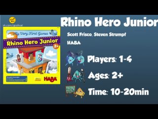 My Very First Games: Rhino Hero Junior 2020 | Rhino Hero Junior Review - with Chris Yi Перевод