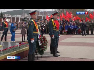 Репортаж с митинга в честь Дня Победы на Мемориале боевой и трудовой славы забайкальцев