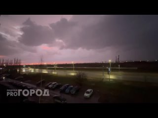 Грозовой закат в Новочебоксарске