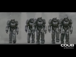 BoS Knights in T-60 Power Armor