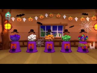 Learn Colors with Halloween Candies   15 min   Halloween Songs for Kids   Pinkfong Hogi