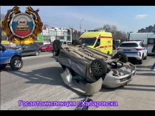 По предварительным данным сегодня в 17:00 в городе Хабаровске водитель автомобиля Nissan March двигаясь по улице Павла Моро