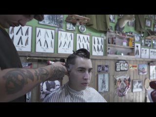 Hair Hood -  ASMR BARBER - The Gentleman Slicked Undercut - SKIN FADE