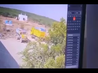 A powerful explosion at a stone mine was caught on video in India