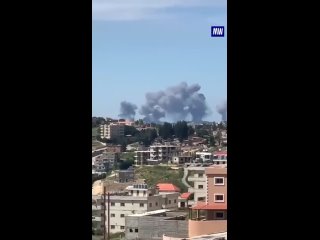 Meanwhile, in the south of Lebanon there is a wave of attacks from the Israeli Air Force