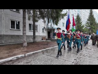 Поздравление ветеранов Великой Отечественной Войны в предверии 9го мая в Краснообске