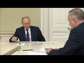 Встреча Президента Владимира Путина с губернатором Александром Бегловым