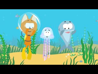 Акулёнок малыш - Котёнок Котэ - Песенки мультики для детей