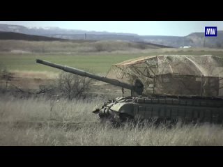 The work of tank crews of the 68th Army Corps of the Vostok group of troops