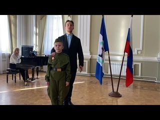 Солдатская песня, Исполняет: Илья Штампф, 9 лет