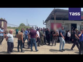 Local residents in the Armenian village of Kirants are protesting against Azerbaijans annexation of four villages that were par