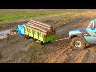 MUD Racing Extreme Zil 131 RC 6x6 Truck Off Road Water Race