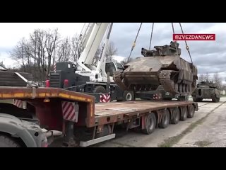 ‼️ Un tanque Leopard y los vehículos de combate de infantería Marder y Bradley se pueden ver en Moscú