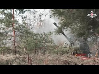 Russian Artillery Action BM-27 Uragan, Giatsint-B, BM-21, D-30, Msta-S Destroy Targets