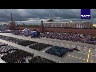 This is what the dress rehearsal for the Victory Parade in Moscow looked like today