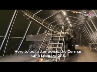 The German Leopard 2A5 tank captured by the Russian army will be sent for repair
