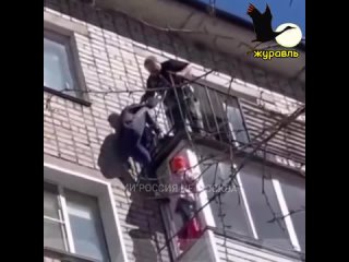 😱 Девочку спасли с карниза 4 этажа в Кирове.