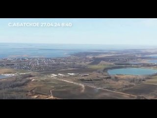 Уровень воды в реке Ишим в селе Абатское за трое суток поднялся почти на один метр и составляет 1208 сантиметров.