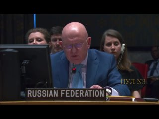 -Rappresentante permanente della Russia Nebenzya - alla riunione del Consiglio di sicurezza dell'ONU sulla situazione in Bosnia