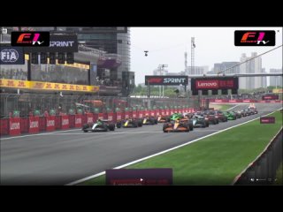 🔥Лучшие моменты спринта Гран-при Китая с русскими комментариями!