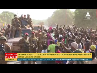 BURKINA FASO  L'ACCUEIL RSERV AU CAPITAINE IBRAHIM TRAOR DANS LES