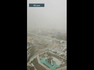 Пылевая буря в Иркутске