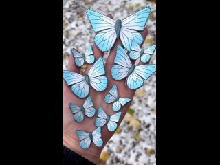нежные бабочки из полимерной глины