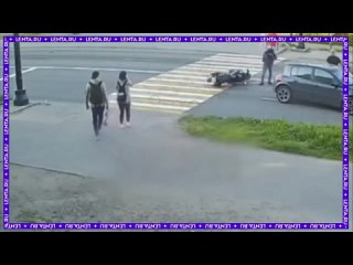 Кот пытался перебежать дорогу по правилам в Краснодаре, но потерял целых две жизни из девяти.  Знатоки ПДД, кто... (видео)